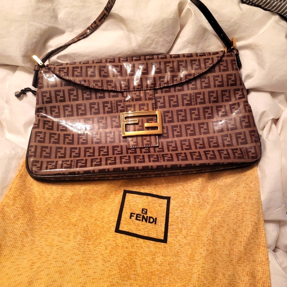 SOLD-Fendi baguette bag PVC
